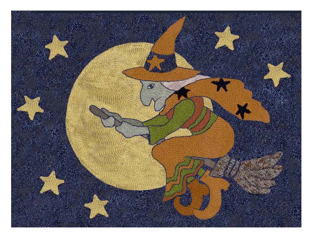 Mud Rug Wanda the Witch Gnome – Barn Chick Quilts